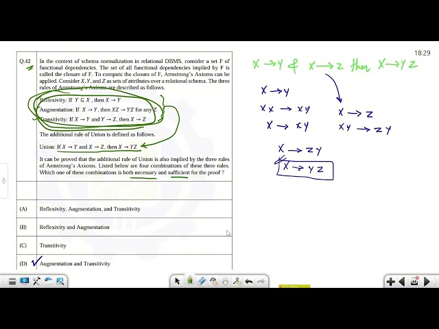 DBMS | GATE 2026 Set 2 | GATE PYQ Solution | GATE CS & IT | GATE Computer Science PYQ