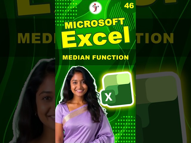 MEDIAN in Excel #excel #exceltips #exceltips #excelformula