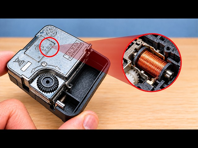 Don't Throw Away Your Old Clock Motor Until You See This! A Valuable Hidden Component Inside