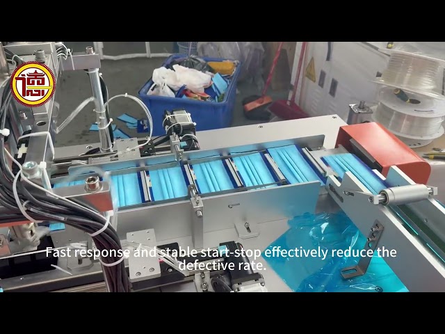 1+1 full servo flat mask machine, Fully automatic flat mask making machine