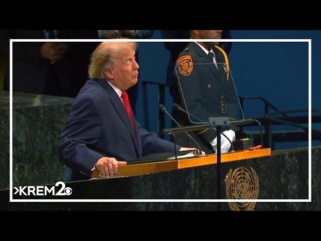 President Trump calls for "complete economic isolation" of Iran at UN General Assembly