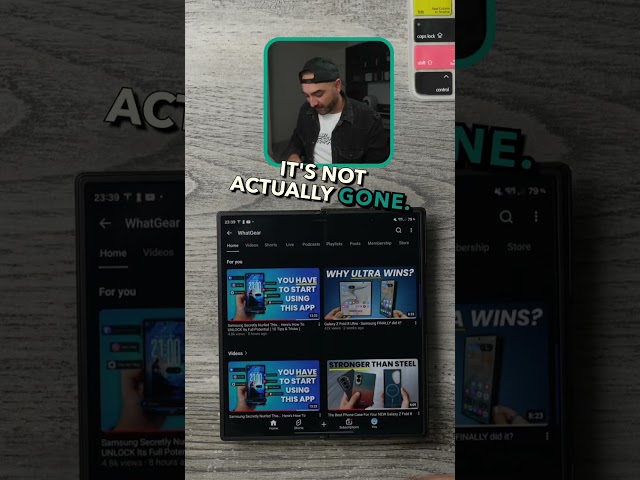 Galaxy Z Fold 8's - Hidden Taskbar UNLOCKED 🔓🤫