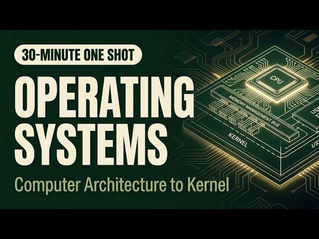 Operating System One Shot | Computer Architecture to OS Basics in 30 Minutes