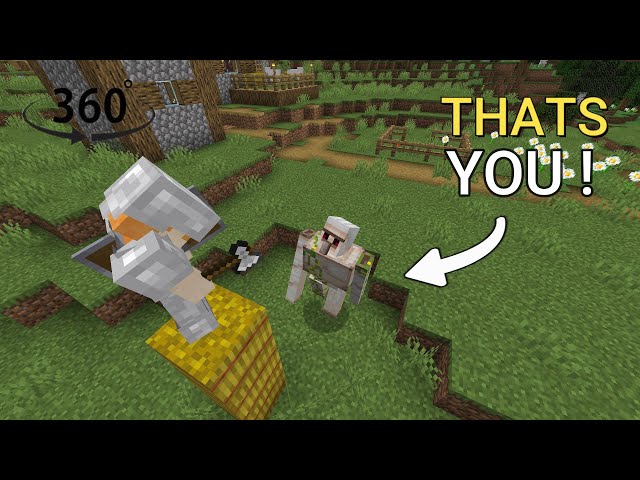 You're A Iron golem but Steve comes in your village