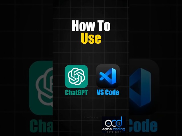 🔥 How to Use ChatGPT in VS Code 🧑‍💻 | AI Coding 🚀 | 30 Seconds Tutorial for Beginners #shorts #viral