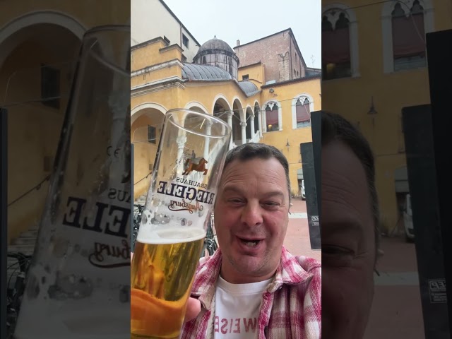 I have found incredible German Lager in Ferrara Italy #Ferrara #Riegele #Lager