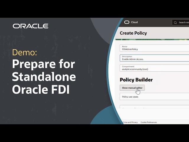 How to Set Up Prerequisites for Standalone Oracle Fusion Data Intelligence