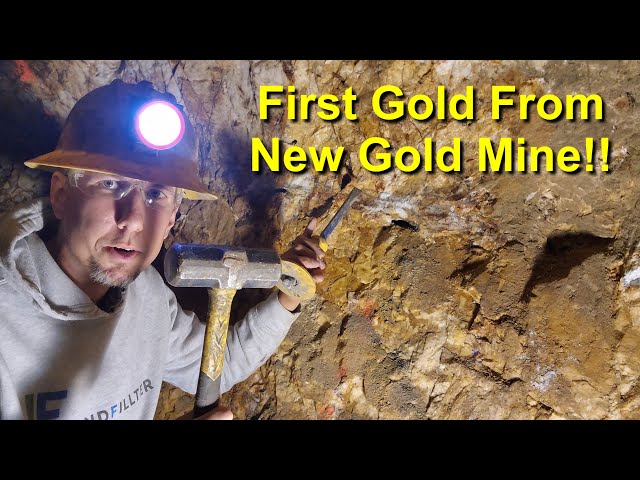 Mining The First Gold From Our New Gold Mine