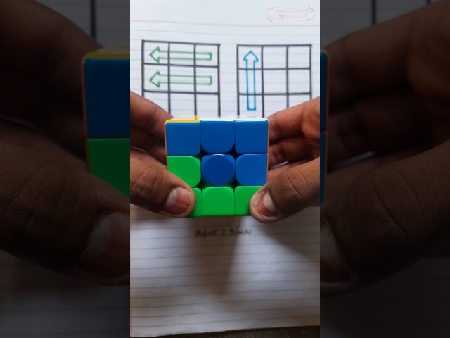 3x3 rubik's cube solve best trick 😱 #shorts #rubikscube