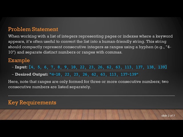 Convert Integer Lists to Compact Ranges with Python