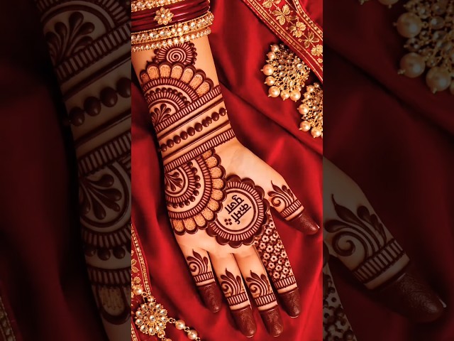 simple and unique Arabic mehndi design #mehndi #henna #mehandi #mehndidesign #arabichenna #shorts