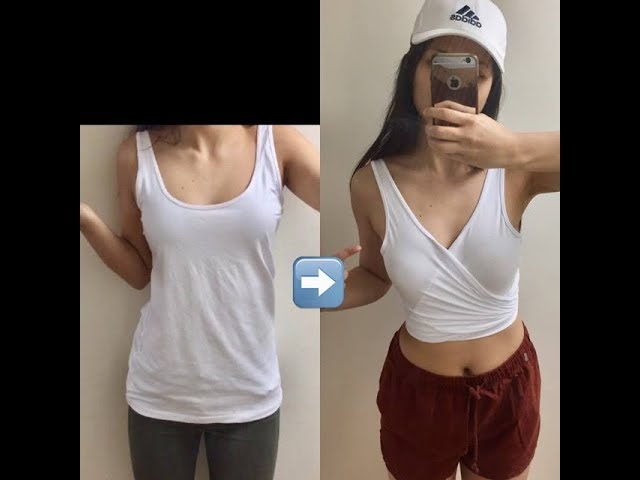 DIY wrapped crop top