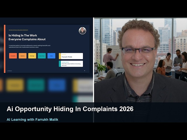AI Opportunity Hiding In Complaints 2026 #AI #aiframeworks #genai #aiproductivity #aiopportunities