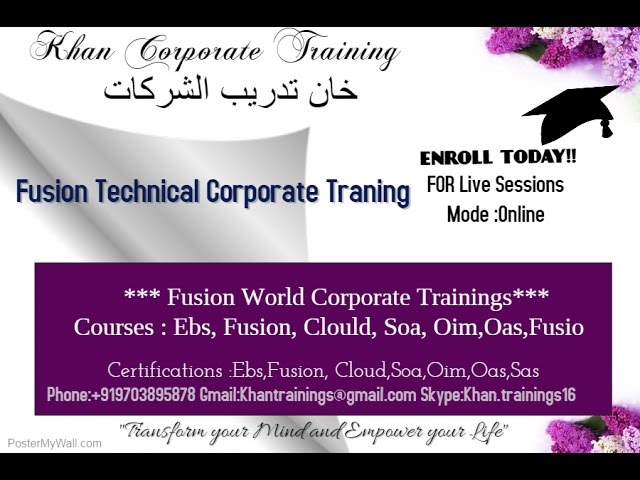 Oracle Fusion Hcm Technical Demo 9703895878