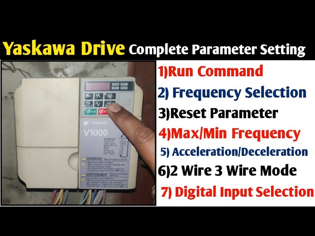 Yaskawa Drive Parameter Setting! How to Set Yaskawa Drive Parameter! @SNTECHNICAL