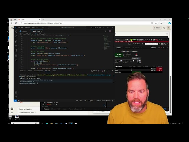 Place a Limit Order with Algo