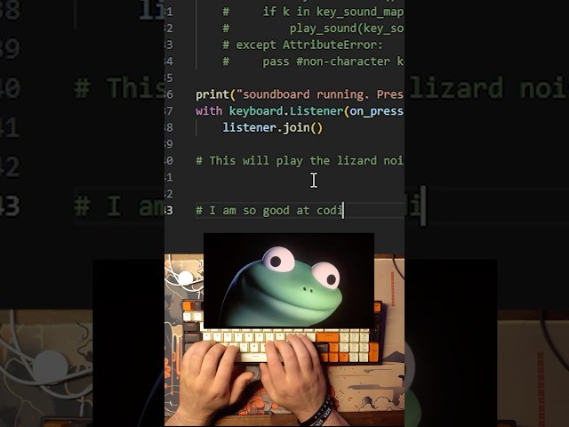 My newest work of art.... "Lizard.py"  #python #coding #devlog #fyp #lizard  #gaming #scripting