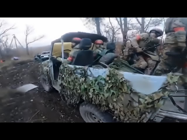 Russian Infantry Film Them Driving Over A Minefield