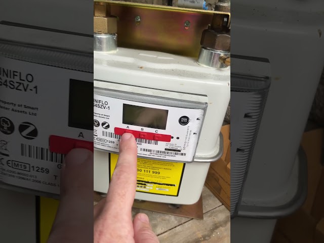 How to get a meter reading on a Uniflo G4SZV-1 Gas Meter