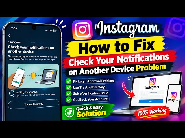 Instagram Check Your Notifications on Another Device Problem (2026)