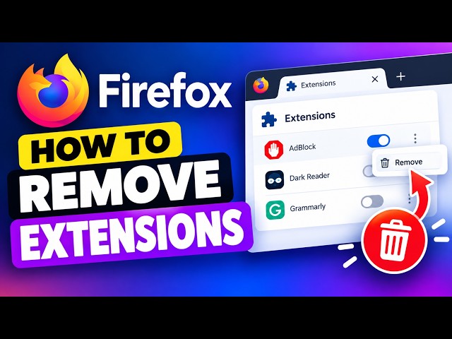 How to Remove Extensions From Firefox