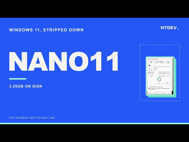 Introducing nano11 builder - all the essentials, none of the fluff.