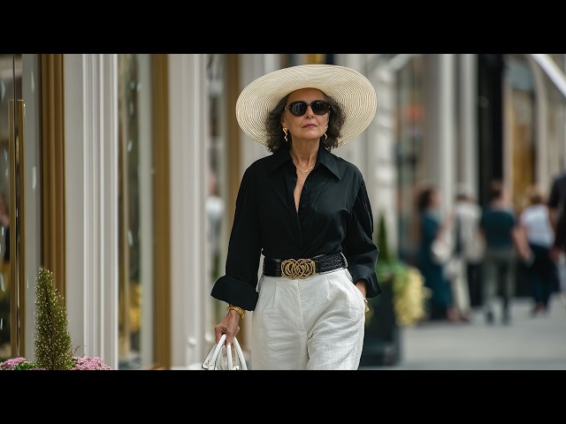 Elegant Women Over 50, 60, 70 | Timeless Summer Style in London