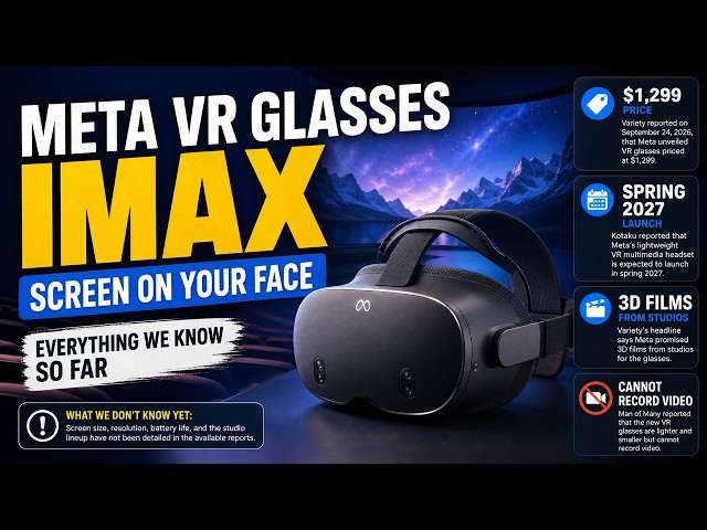 Meta Just Unveiled VR Glasses for $1,299 — What It Means for Movie Lovers
