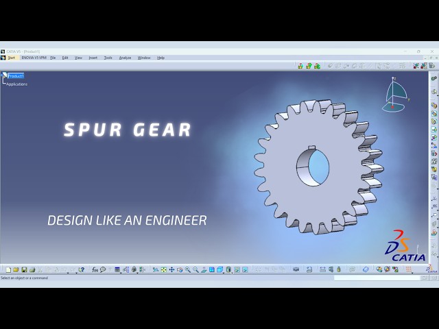 How To Design A Spur Gear In CATIA | Involute Curve Step-by-Step