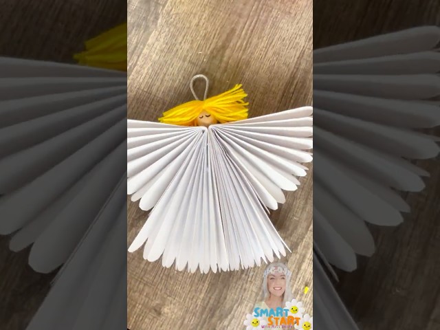 Easy Paper Angel Ornament Craft for Kids | Christmas DIY 👼✨