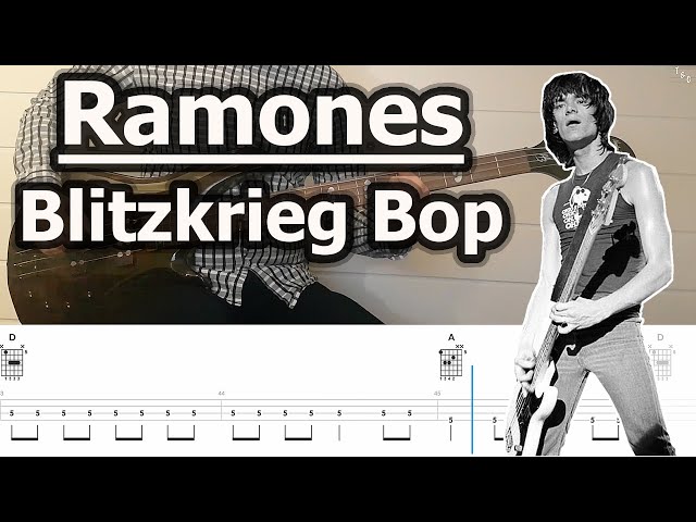 Ramones - Blitzkrieg Bop | Bass Tabs Tutorial