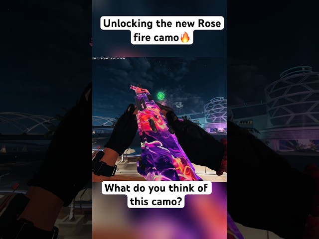Unlocking the brand new Rosefire camo in warzone #foryou #warzone #camo #callofduty #foryou