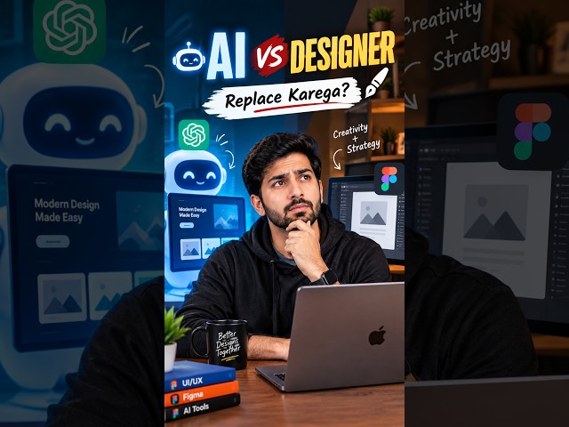 AI Designer Ko Replace Karega? 🤖 | AI vs UI/UX Designer  #aidesign   #figma  #aishorts