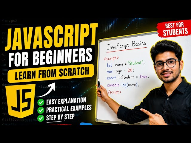 JavaScript Basics for Beginners | Learn JavaScript from Scratch | Easy JavaScript Tutorial