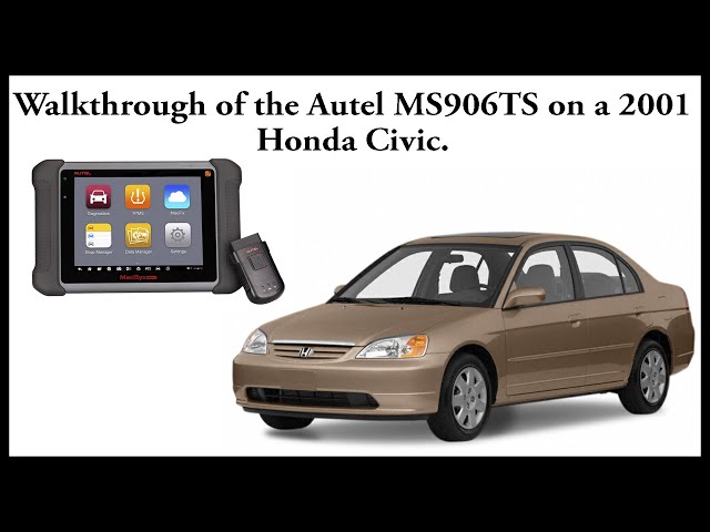 Autel Maxisys MS906TS , MS906BT Walk through on a 2001 Honda Civic.