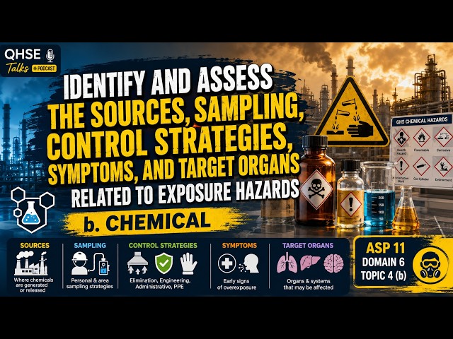 ASP 11 Domain 6 Topic 4(b) | Chemical Exposure Hazards | Industrial Hygiene & Occupational Health