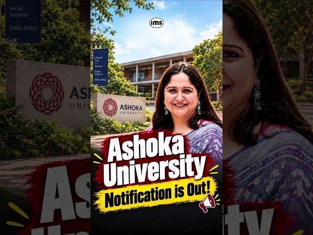 Ashoka University Notification is Out! #ashokauniversity #notification