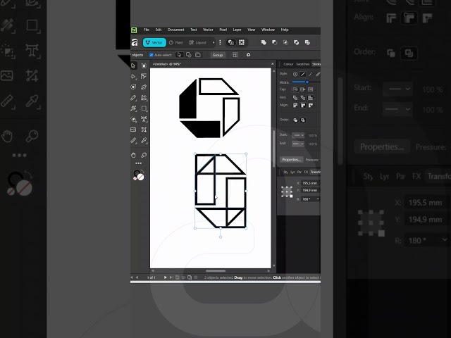 🎨 Recreating a classic logo in Affinity Designer Episode 13 🎨