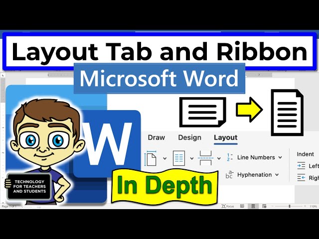 Microsoft Word Layout Tab and Ribbon In Depth