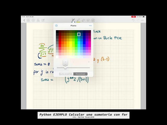 020 Python EJEMPLO Sumatoria con For
