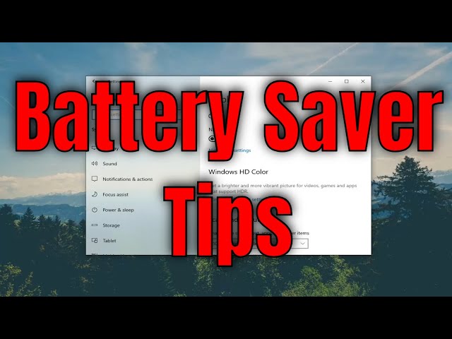 Quick Tips for Using Battery Saver in Windows 10 [Tutorial]