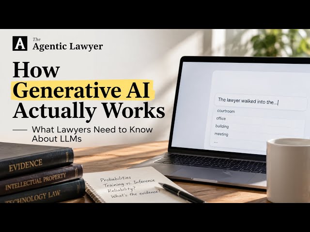 How Generative AI Actually Works: What Lawyers Need to Understand About LLMs