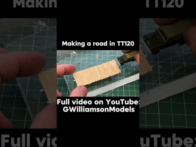 Making a road in #TT120 scale!