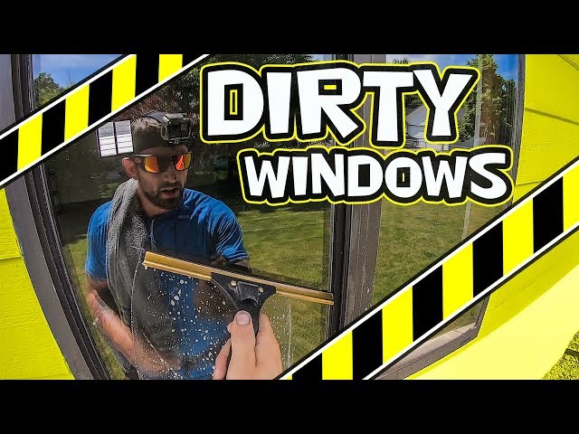 HOW TO QUICKLY CLEAN DIRTY WINDOWS | WINDOW CLEANING