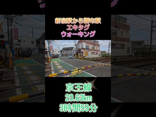 【エキタグウオーキング】京王線 新宿駅から調布駅 20.63km #エキタグウォーキング
