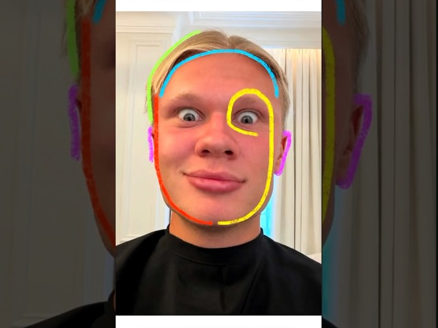 HOW TO DRAW THE ERLING HAALAND STEP BY STEP