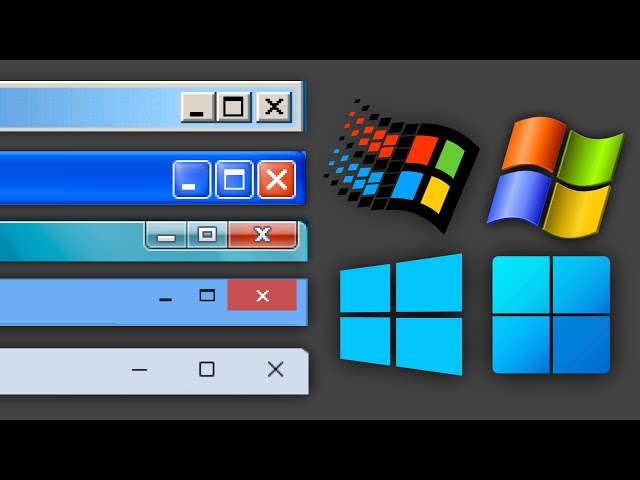 Windows GUI Evolution (1984 - 2023 + Betas)