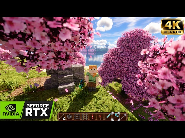ULTRA REALISTIC MINECRAFT WITH EVERYTHING MAXED OUT 4K | Patrix x32 + Distant Horizons + Shaders