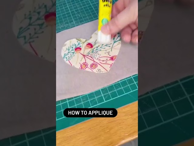 How to easily sew an applique onto a garment - not just for mending!