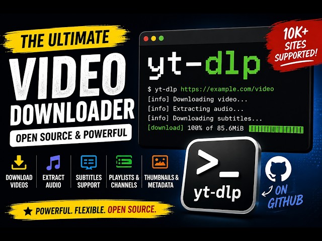 yt-dlp: The Powerful Open Source Video Downloader | GitHub Today #github #opensource